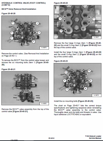 Bobcat T190 Turbo and Turbo High Flow Track Loader Service Manual