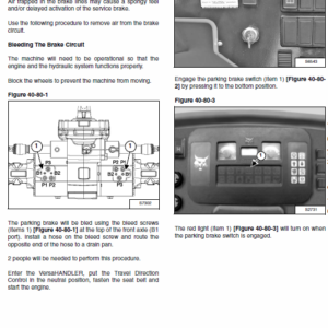 Bobcat V417 VersaHANDLER Telescopic Service Manual