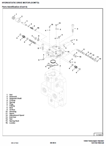 Bobcat V638 VersaHANDLER Telescopic Service Manual