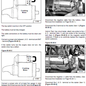 Bobcat S100 Skid-Steer Loader Service Manual