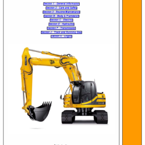 Jcb Jz235, Jz255 Tier 3 Auto Tracked Excavator Service Manual