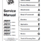 Jcb Js200, Js210, Js220, Js220, Js240, Js260 Tracked Excavator Service Manual