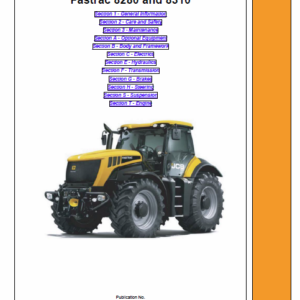 JCB 8280, 8310 Fastrac Service Manual