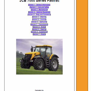 JCB 7000 Series Fastrac Service Manual
