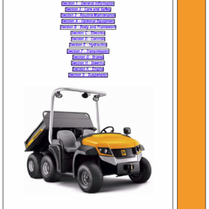 JCB Groundhog 6×4 Utility Vehicle Service Manual