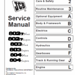 JCB 802-7, 803, 804 Plus & Super Mini Excavator Service Manual
