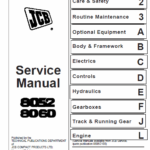 JCB 8052, 8060 Mini Excavator Service Manual