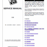 JCB 3CX Tier 2, Tier 3 Backhoe Loader Service Repair Manual (1918307- 1920000 & 2416001- 2616002)