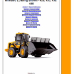 JCB 426, 435, 436, 446 Wheeled Loader Shovel Service Manual