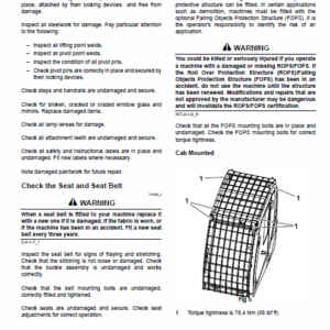 Jcb Js360 Tier 3 Auto Tracked Excavator Service Manual