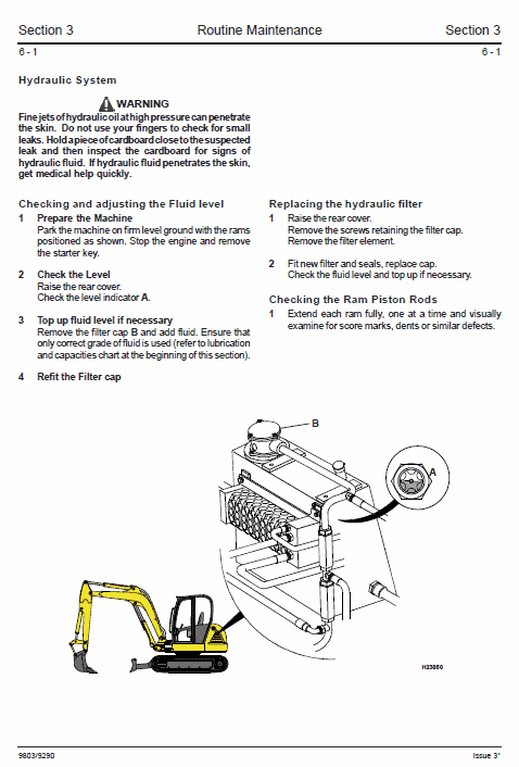 JCB 8052, 8060 Mini Excavator Service Manual
