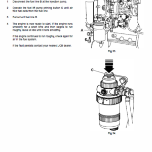 JCB 3DX Backhoe Loader Service Manual