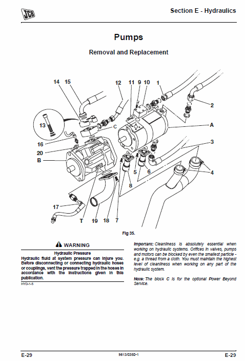 JCB 8280, 8310 Fastrac Service Manual