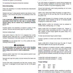 JCB 3CX, 4CX Backhoe Loader Service Manual (See Serial)