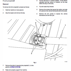 JCB Groundhog 4×4 Utility Vehicle Service Manual