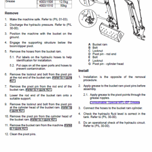 JCB 55Z-1, 57C-1 Mini Digger Excavator Service Manual