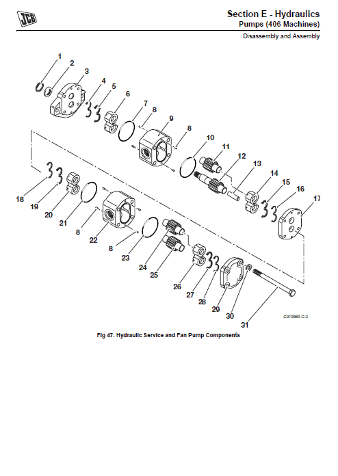 JCB 406, 409 Wheeled Loader Shovel Tier 2/3 Deutz Service Manual