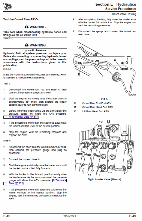 JCB 406, 407, 409 Wheeled Loader Shovel Service Manual