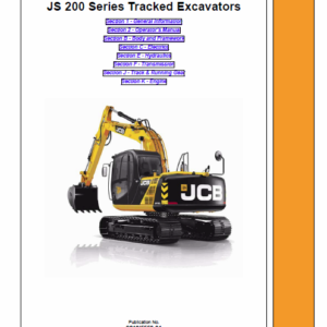 Jcb Js200lc, Js220lc, Js230lc, Js210lc, Js370lc Excavator Service Manual
