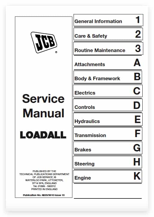 Jcb 520-55, 526-55 Rs And Aws Loadall Service Manual