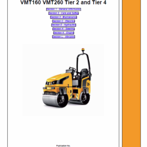 JCB Vibromax VMT160, VMT260 Tier 2 and Tier 4 Service Manual