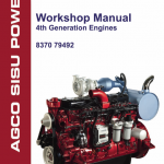 Agco Sisu Power 33, 44, 49, 66, 74, 84,98 (4th Generation) Engine Manual