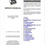 JCB 525-60 Loadall Telescopic Handlers Service Manual