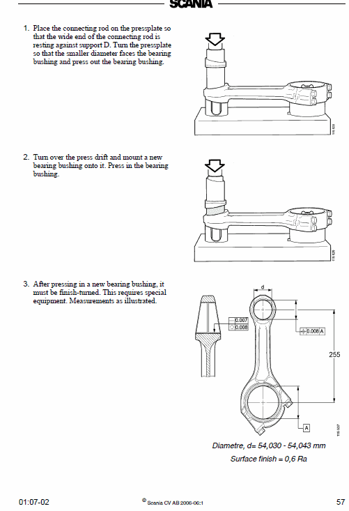 Scania 9-litre 5 Cylinder Engine Workshop Service Manual