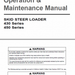 Doosan Daewoo 430, 440, 450, 460 Skid-steer Service Manual