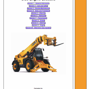 Jcb 535-125, 535-140, 540-140, 540-170, 550-140, 550-170 Loadall Service Manual