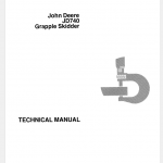 John Deere 740 Skidder Service Manual Tm-1059 & Tm-1101