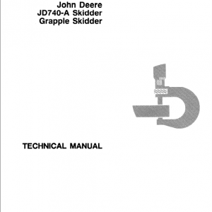 John Deere 740a Skidder Service Manual Tm-1213