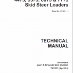 John Deere 4475, 5575, 6675, 7775 Skid-steer Loader Service Manual