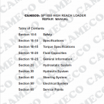Cameco Sp1850 Loader Repair Service Manual