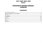 Massey Ferguson 3615, 3625, 3635, 3645 Tractors Service Workshop Manual