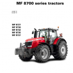 Massey Ferguson 8727, 8730, 8732, 8735, 8737 Tractor Service Manual