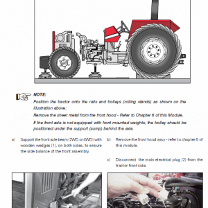 Massey Ferguson Mf 445, 460, 465, 475 Tractor Service Manual