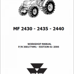 Massey Ferguson 2430, 2435, 2440 Tractor Service Manual