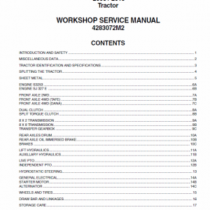 Massey Ferguson 2605, 2615 Tractor Service Manual