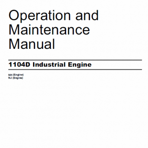 Perkins Engines 1104d Series Workshop Repair Service Manual