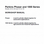 Perkins Engines Phaser And 1000 Series Workshop Repair Service Manual