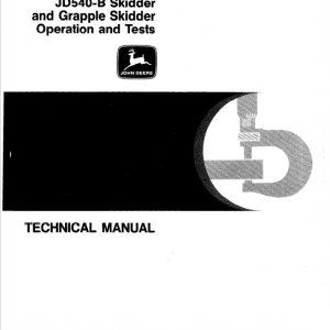 John Deere 540b Skidder Service Manual Tm-1139