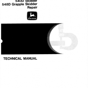 John Deere 540d, 548d Skidder Service Manual