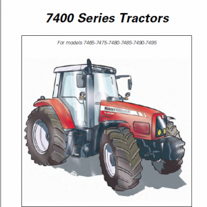 Massey Ferguson 7465, 7475, 7480 Tractor Service Manual