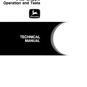 John Deere 640d, 648d Skidder Service Manual