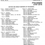 John Deere 740 Skidder Service Manual Tm-1059 & Tm-1101