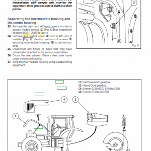 Massey Ferguson 8210, 8220, 8240, 8250 Tractor Service Manual