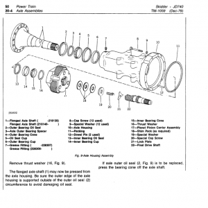 John Deere 740 Skidder Service Manual Tm-1059 & Tm-1101