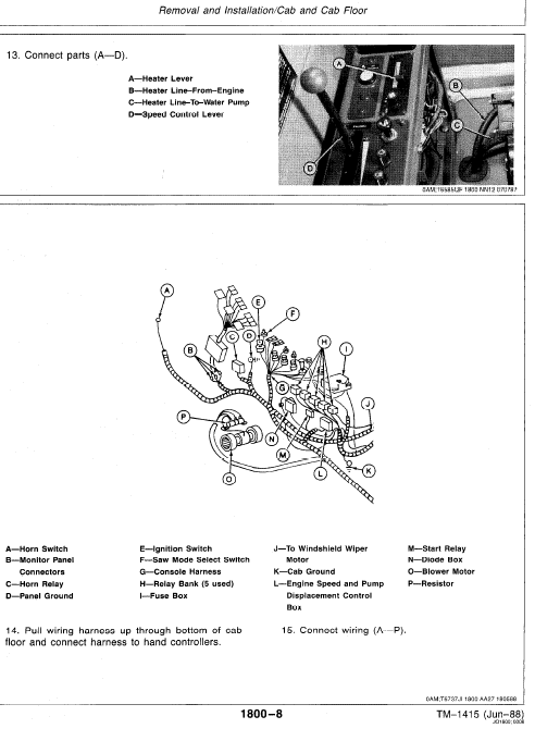 John Deere 493d Feller Buncher Service Manual Tm-1415