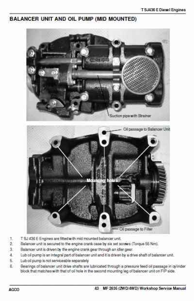 Massey Ferguson 2635 2wd 4wd Tractors Service Workshop Manual